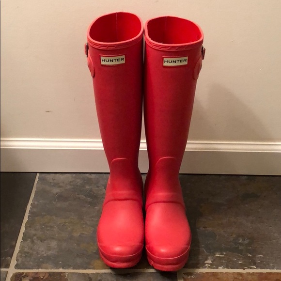 Hunter Shoes - Hunter tall stripe rain boots